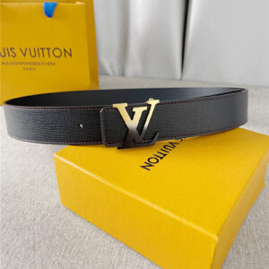louis vuitton LV two-color letter buckle double-sided belt