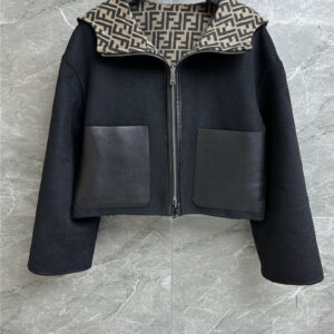 fendi reversible wool coat