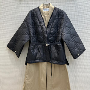 dior two piece tie trench coat