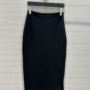 prada minimalist draping slim fit hip skirt