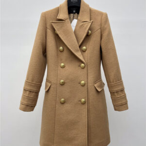 Balmain double breasted wool coat