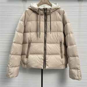 Brunello Cucinelli Hooded Cropped Down Jacket