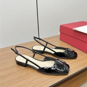 valentino new big V buckle sandals shoes
