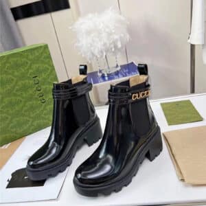 gucci vintage british style ankle boots