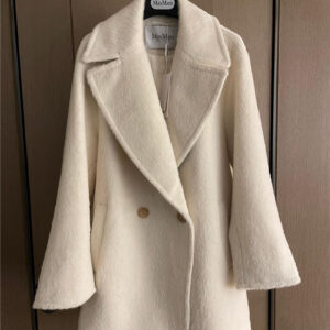 MaxMara vicuña notched short coat