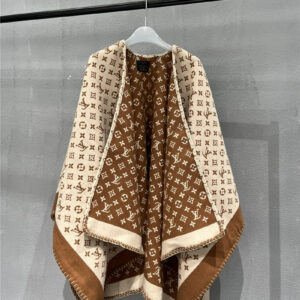 louis vuitton LV cashmere wool blend shawl