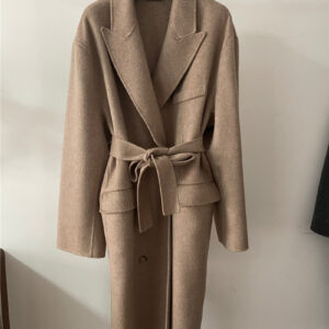 acne studios peak collar buttoned cashmere coat
