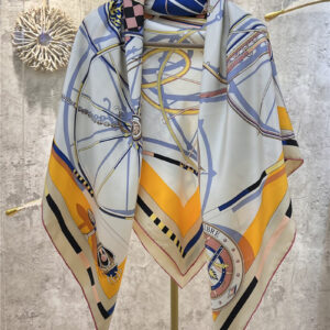 Hermès "Balance Carriage" 140 cm shawl