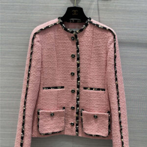 chanel plum pink high-end lace color small jacket