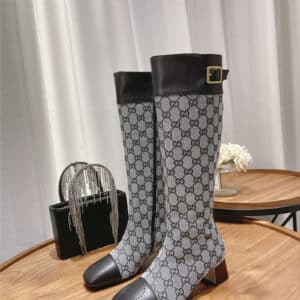 gucci side buckle boots
