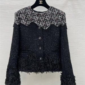 chanel new tweed patchwork jacket