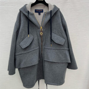 louis vuitton LV box mid-length hooded coat