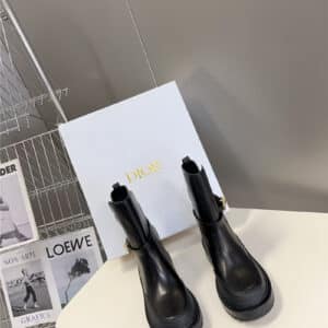 dior autumn and winter catwalk style mid-calf boots