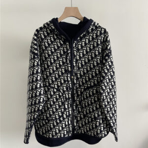 dior new pattern double-sided cashmere knitted jacket