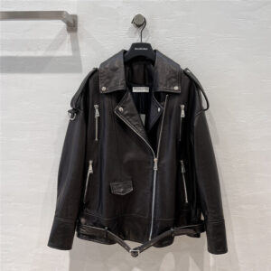 Balenciaga cool motorcycle leather jacket