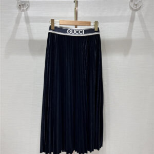 gucci new webbing pleated skirt