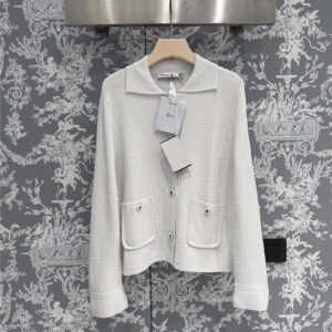 dior new diamond knitted jacket