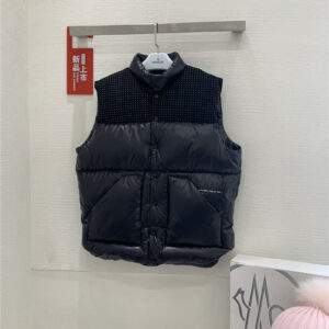 moncler black down vest vest