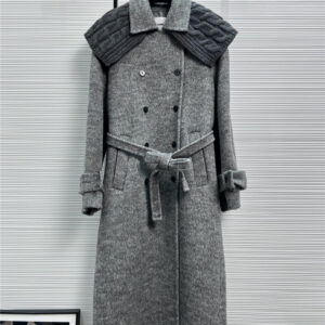 jil sander double-sided cashmere coat with shawl collar