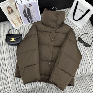 acne studios new stand collar bread down jacket