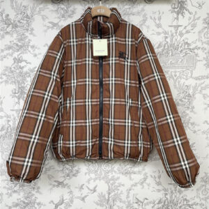 Burberry new autumn and winter plaid down jacket
