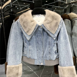 chanel new autumn and winter mink down jacket