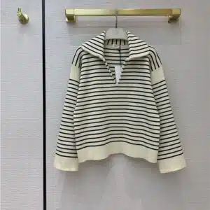 celine striped knitted sweater