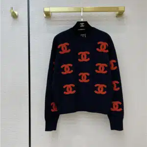 chanel CC cashmere sweater