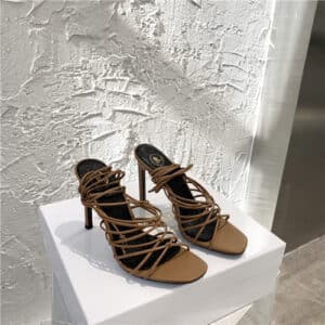 balmain strap high heel sandals