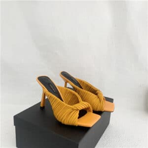 Versace open toe high heel sandals