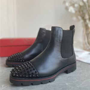christian louboutin red bottoms boots womens
