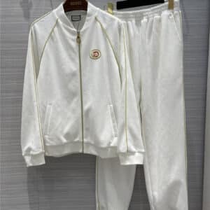 gucci white sports suit