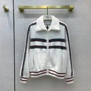 dior knitted zipper cardigan