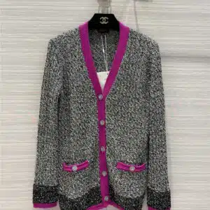 chanel cashmere knitted cardigan