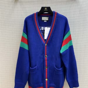 gucci letters knitted cardigan