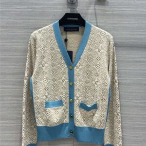 louis vuitton lv since 1854 knitted cardigan