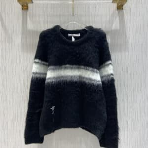 dior mohair striped sweater