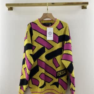 versace colorful sweater
