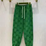 gucci gg high waist belted track pants