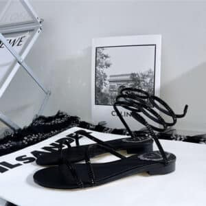 rene caovilla cleo flat sandals