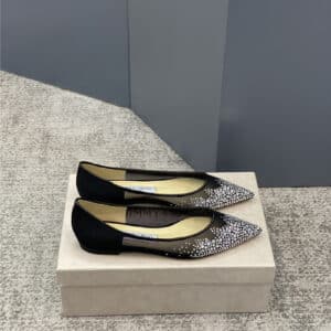 Jimmy Choo jc mesh hot diamond high-heeled shoes