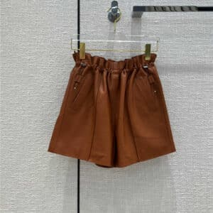 hermes leather shorts