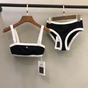 chanel split bikini swimsuit