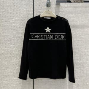 dior star logo letter cashmere sweater