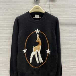 burberry fawn-print cashmere sweater