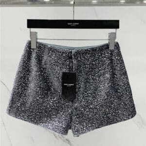 YSL early autumn sequined shorts