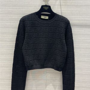 fendi FF short long sleeve sweater