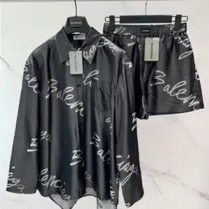 Balenciaga silk shirt and pants set
