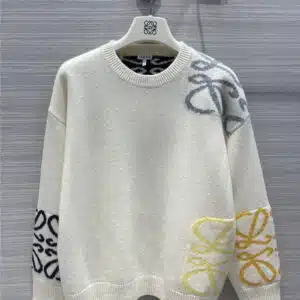 loewe logo intarsia cashmere sweater