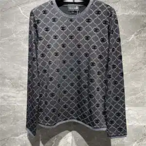 chanel diamond CC crew neck sweater
